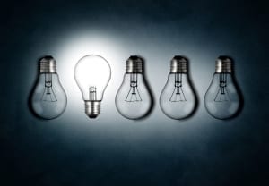 light bulb symbolizing personal statement introduction ideas
