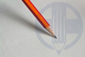 pencil with logo