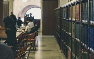 library where many apply to medical school