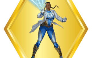 Superhero badge