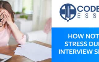 Stress During Interview Season
